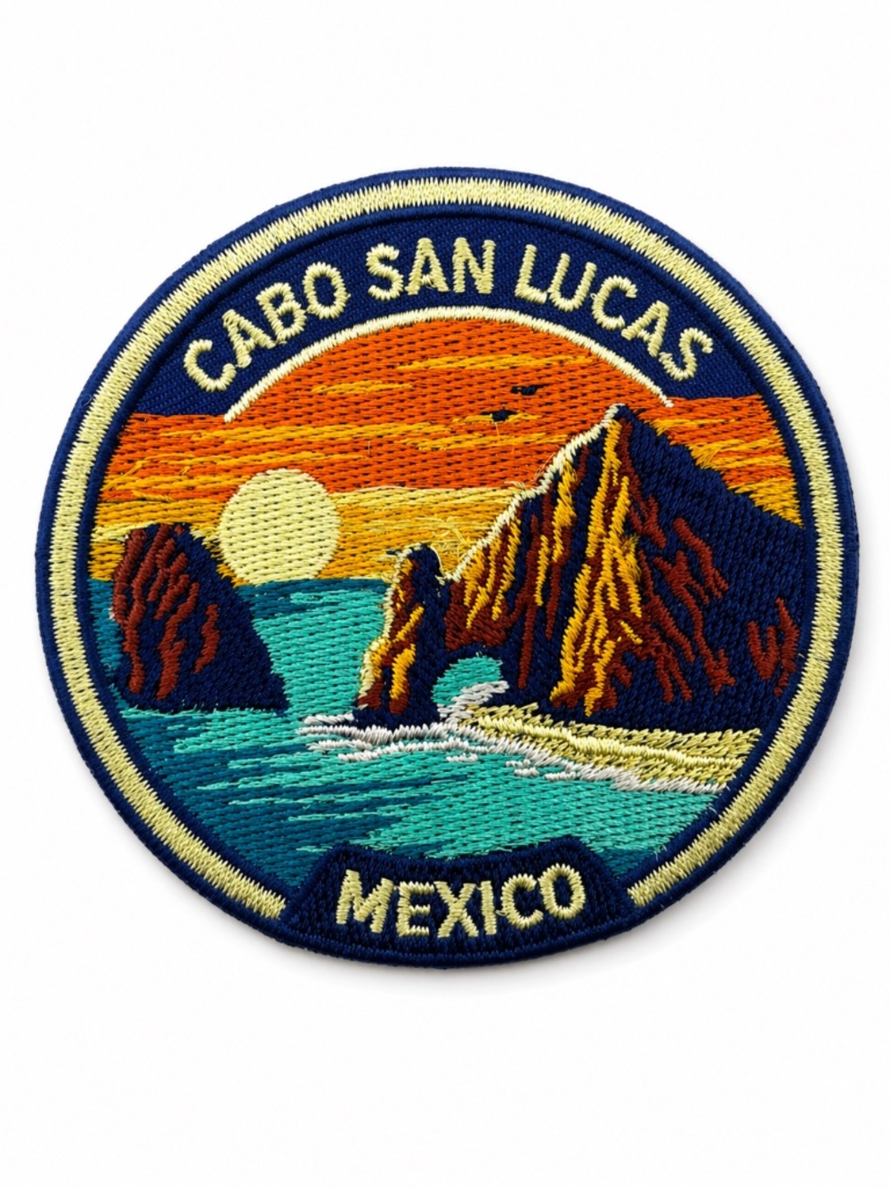 Cabo San Lucas Mexico Patch 3 Inch Iron On Embroidered Beach Sunset Travel Badge